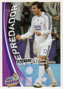 Cromo Van Nistelrooy (depredador) - Real Madrid 2006-2007 - Panini