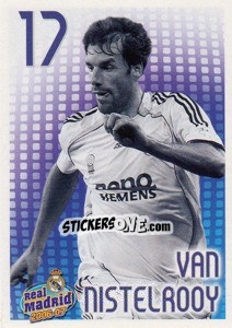 Sticker Van Nistelrooy (monochrome) - Real Madrid 2006-2007 - Panini