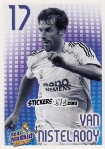 Sticker Van Nistelrooy (monochrome) - Real Madrid 2006-2007 n. 156 - Panini