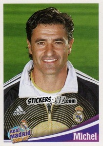 Cromo Michel (Entrenador) - Real Madrid 2006-2007 - Panini