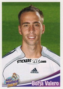Cromo Borja Valero - Real Madrid 2006-2007 - Panini