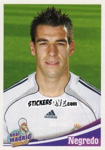 Sticker Negredo - Real Madrid 2006-2007 - Panini