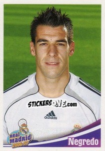 Sticker Negredo - Real Madrid 2006-2007 n. 172 - Panini