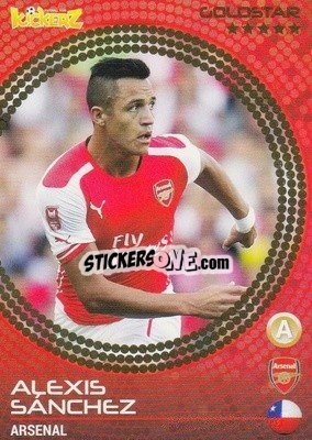 Sticker Alexis Sanchez - Football Stars 2014-2015 n. 54 - Kickerz