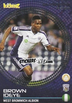 Sticker Brown Ideye - Football Stars 2014-2015 n. 121 - Kickerz
