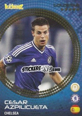 Sticker Cesar Azpilicueta - Football Stars 2014-2015 n. 6 - Kickerz