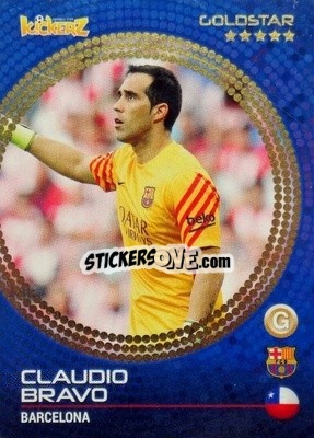 Sticker Claudio Bravo - Football Stars 2014-2015 - Kickerz