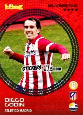 Sticker Diego Godin - Football Stars 2014-2015 n. 26 - Kickerz