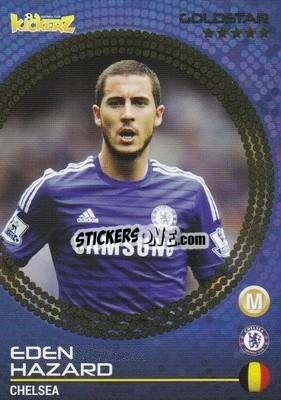 Sticker Eden Hazard - Football Stars 2014-2015 - Kickerz