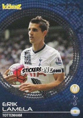 Sticker Erik Lamela - Football Stars 2014-2015 n. 186 - Kickerz