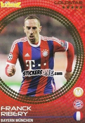 Sticker Franck Ribery - Football Stars 2014-2015 n. 128 - Kickerz