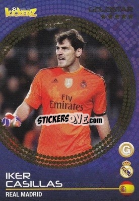 Sticker Iker Casillas - Football Stars 2014-2015 n. 141 - Kickerz