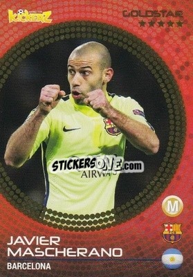 Sticker Javier Mascherano - Football Stars 2014-2015 - Kickerz