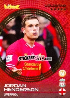 Sticker Jordan Henderson - Football Stars 2014-2015 n. 21 - Kickerz
