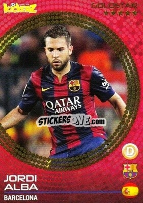 Sticker Jordi Alba - Football Stars 2014-2015 - Kickerz