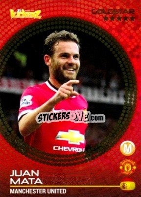 Sticker Juan Mata - Football Stars 2014-2015 - Kickerz