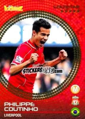 Sticker Philippe Coutinho - Football Stars 2014-2015 n. 157 - Kickerz