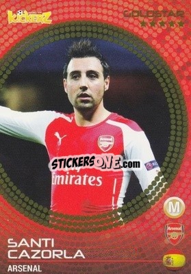 Sticker Santi Cazorla - Football Stars 2014-2015 n. 158 - Kickerz
