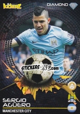 Sticker Sergio Agüero - Football Stars 2014-2015 - Kickerz