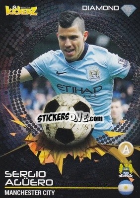 Sticker Sergio Agüero - Football Stars 2014-2015 n. 171 - Kickerz