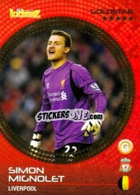 Sticker Simon Mignolet - Football Stars 2014-2015 n. 144 - Kickerz