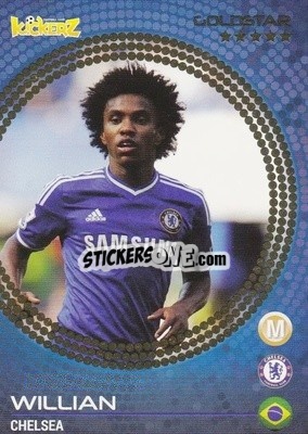 Sticker Willian - Football Stars 2014-2015 n. 23 - Kickerz