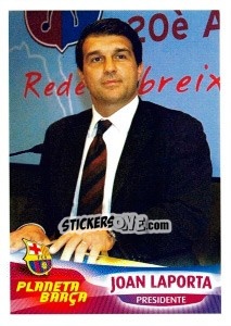 Sticker Joan Laporta (Presidente) - FC Barcelona 2005-2006 - Panini