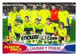 Figurina Calidad y Titulos - FC Barcelona 2005-2006 - Panini