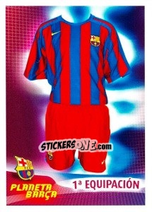Sticker 1 Equipacion - FC Barcelona 2005-2006 n. 9 - Panini