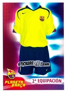 Sticker 2 Equipacion - FC Barcelona 2005-2006 n. 10 - Panini