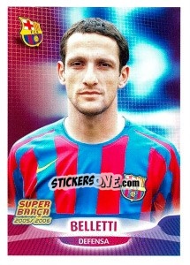 Sticker Belletti (portrait) - FC Barcelona 2005-2006 - Panini