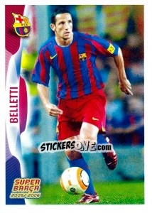 Cromo Belletti (action) - FC Barcelona 2005-2006 - Panini