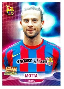 Sticker Thiago Motta (portrait) - FC Barcelona 2005-2006 - Panini