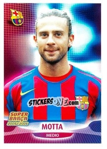 Sticker Thiago Motta (portrait) - FC Barcelona 2005-2006 n. 19 - Panini