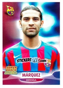 Cromo Marquez (portrait) - FC Barcelona 2005-2006 - Panini