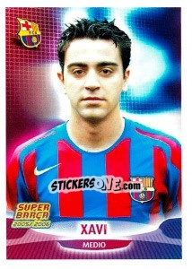 Cromo Xavi (portrait) - FC Barcelona 2005-2006 - Panini