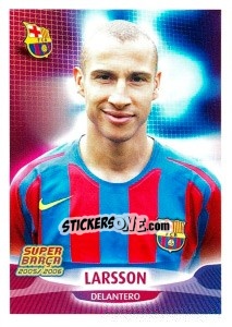Sticker Henrik Larsson (potrait) - FC Barcelona 2005-2006 n. 27 - Panini