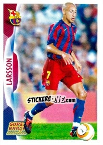 Sticker Henrik Larsson (action) - FC Barcelona 2005-2006 - Panini