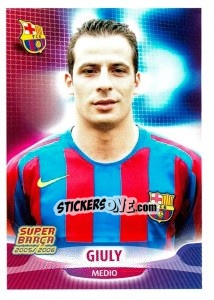 Sticker Giuly (portrait) - FC Barcelona 2005-2006 - Panini