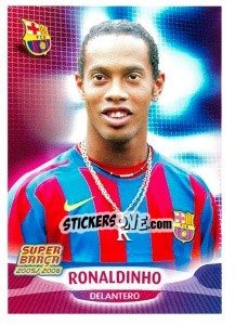 Sticker Ronaldinho (portrait) - FC Barcelona 2005-2006 n. 33 - Panini