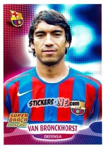 Sticker Van Bronckhorst (portrait) - FC Barcelona 2005-2006 - Panini