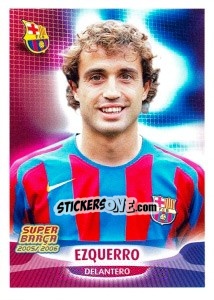 Cromo Ezquerro (portrait) - FC Barcelona 2005-2006 - Panini