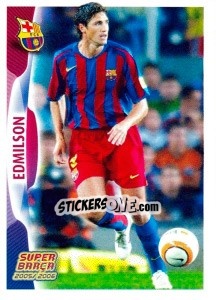 Figurina Edmilson (action) - FC Barcelona 2005-2006 - Panini