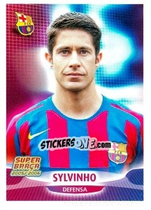 Cromo Sylvinho (portrait) - FC Barcelona 2005-2006 - Panini