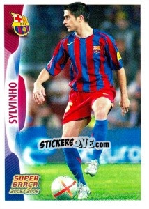 Figurina Sylvinho (action) - FC Barcelona 2005-2006 - Panini