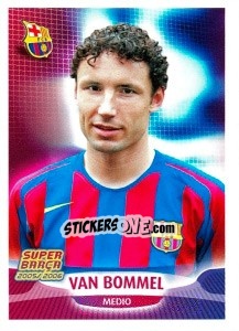 Sticker Van Bommel (portrait) - FC Barcelona 2005-2006 - Panini