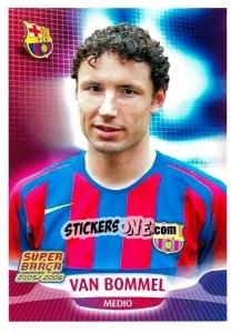 Sticker Van Bommel (portrait) - FC Barcelona 2005-2006 n. 45 - Panini