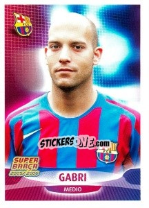 Cromo Gabri (portrait) - FC Barcelona 2005-2006 - Panini