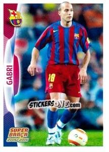 Cromo Gabri (action) - FC Barcelona 2005-2006 - Panini