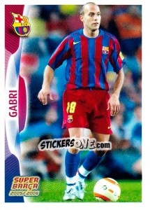 Sticker Gabri (action) - FC Barcelona 2005-2006 n. 48 - Panini
